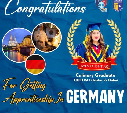 culinary graduate who got a visa for a German ayesha