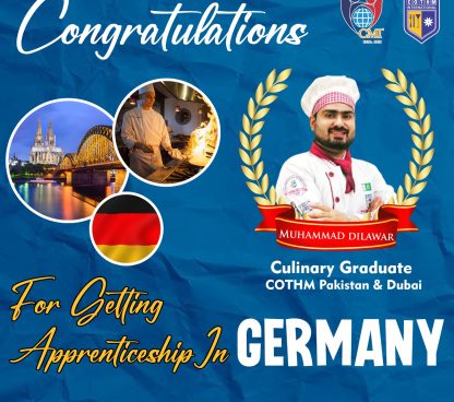 culinary graduate who got a visa for a German